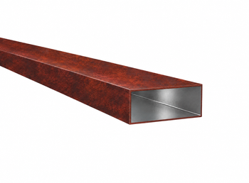 Alumínium profil 50x20x2 R0.5 - corten utánzat