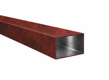 Alumínium profil 50x40x2 R0.5 - corten utánzat